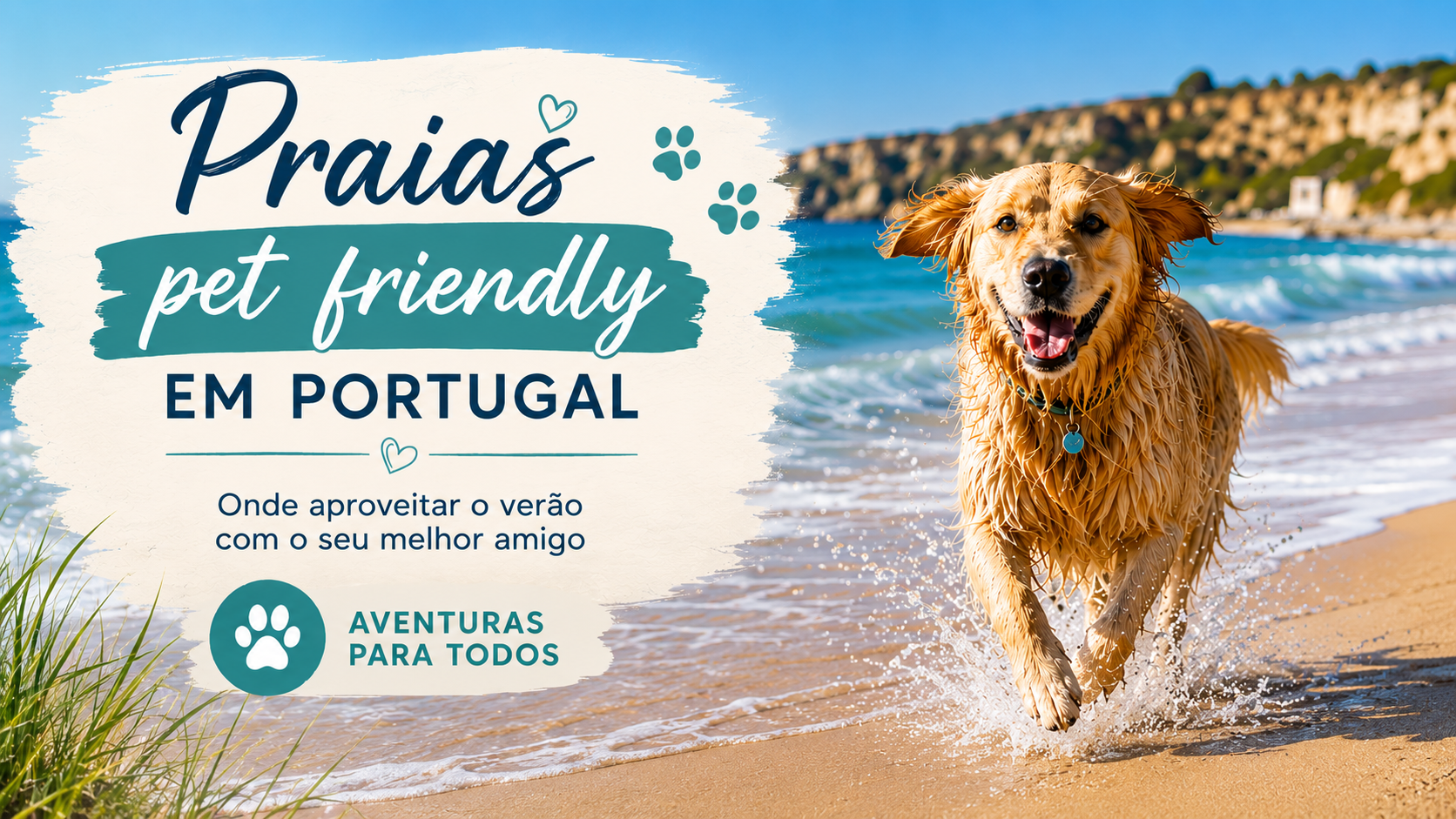 Praias pet friendly: onde aproveitar o Verão com o seu animal de companhia