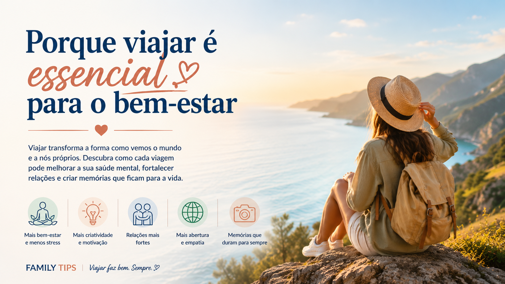 Especialistas em relações e bem-estar familiar defendem que reservar tempo para estar a dois não é um luxo, mas um investimento na saúde da relação — e, por consequência, no equilíbrio da própria família. Uma escapadinha de um fim de semana ou alguns dias de férias sem os filhos pode ser suficiente para fortalecer a ligação entre o casal.