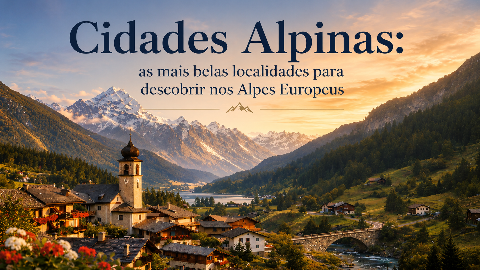 Os Alpes estendem-se por oito países europeus e acolhem algumas das cidades e vilas mais encantadoras do continente. Rodeadas por montanhas imponentes, lagos cristalinos e paisagens deslumbrantes, estas localidades oferecem experiências inesquecíveis em qualquer estação do ano. Da Suíça à Áustria, passando por França e Itália, descubra algumas das mais belas cidades alpinas da Europa.