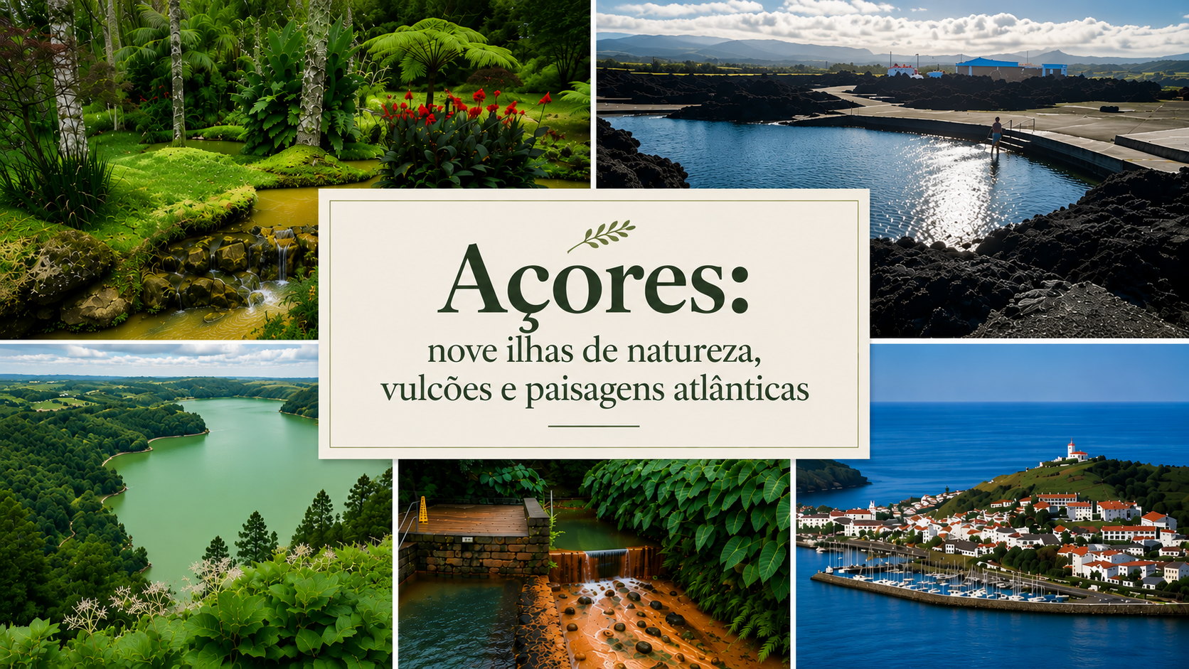 Os Açores são um arquipélago português situado no coração do Atlântico, composto por nove ilhas de origem vulcânica que surpreendem pela beleza natural, lagoas de crateras, falésias verdes, águas termais e uma forte ligação ao mar.
Cada ilha possui uma identidade própria, desde as paisagens exuberantes de São Miguel às vinhas da ilha do Pico, passando pelas fajãs de São Jorge ou pelas praias de Santa Maria. O arquipélago é um destino ideal para quem procura natureza, tranquilidade, aventura e autenticidade.