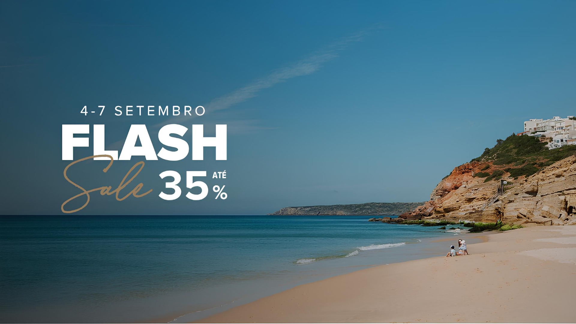 Dias mais tranquilos, experiências mais autênticas

Quando o Verão começa a despedir-se, o Algarve revela uma das suas melhores versões. As praias tornam-se mais serenas, as temperaturas continuam convidativas e o ritmo desacelera, criando o cenário perfeito para uma escapadinha sem pressas.

Setembro e outubro são meses ideais para descobrir um Algarve mais genuíno, onde a natureza, a gastronomia, o bem-estar e as paisagens ganham um encanto especial longe da azáfama da época alta.

Para tornar esta experiência ainda mais irresistível, os NAU Hotels & Resorts lançam a sua Flash Sale de Setembro, com até 35% desconto em estadias até março de 2027. Uma oportunidade exclusiva, disponível apenas online e por tempo limitado.