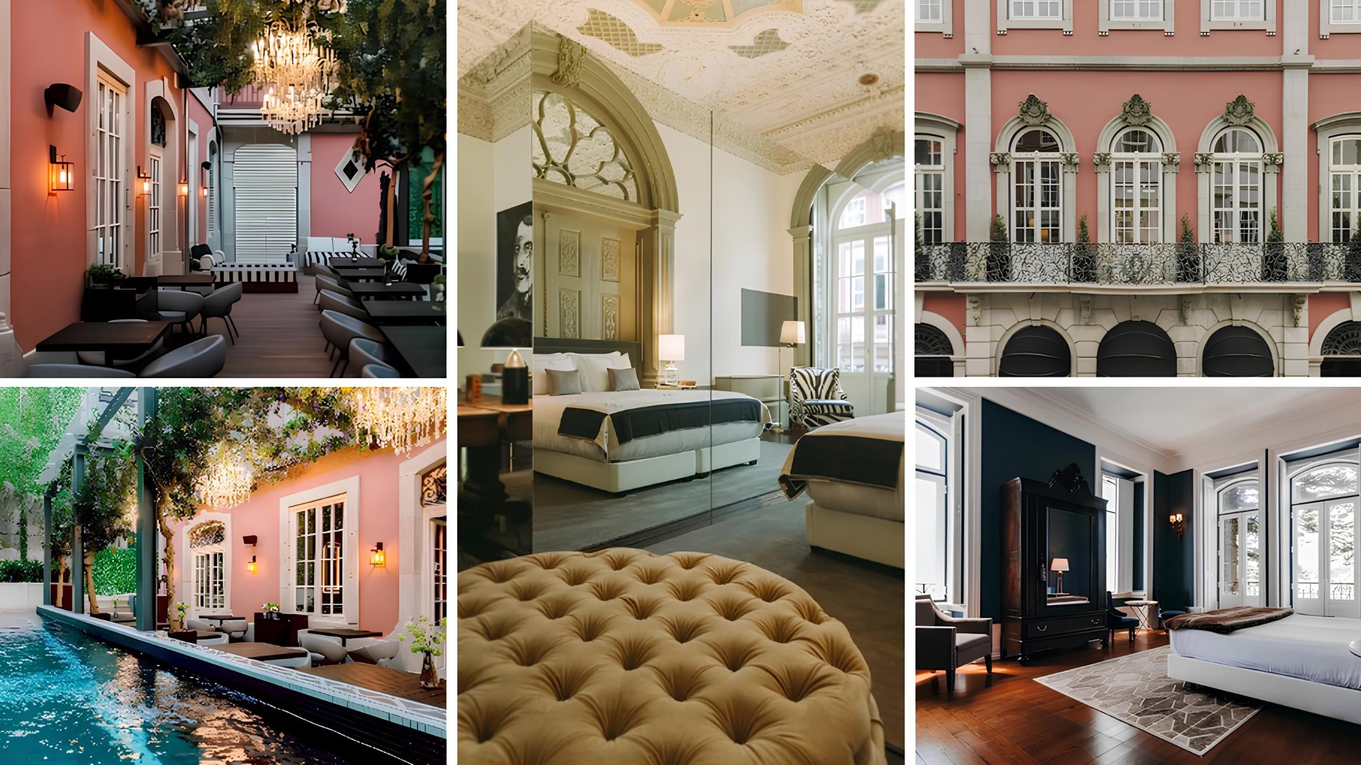 Torel Palace Porto → Localizado numa das zonas mais emblemáticas da cidade, o Torel Palace Porto recria o ambiente aristocrático da época dourada portuguesa. Serviços e comodidades:
Piscina exterior inserida em jardins privados
Spa e centro de bem-estar com tratamentos exclusivos
Sauna e áreas de relaxamento
Restaurante gastronómico com cozinha criativa
Bar e áreas lounge elegantes
Jardins e terraços exteriores
Pet Friendly
Serviço de concierge personalizado
Vistas panorâmicas sobre o Porto e o rio Douro