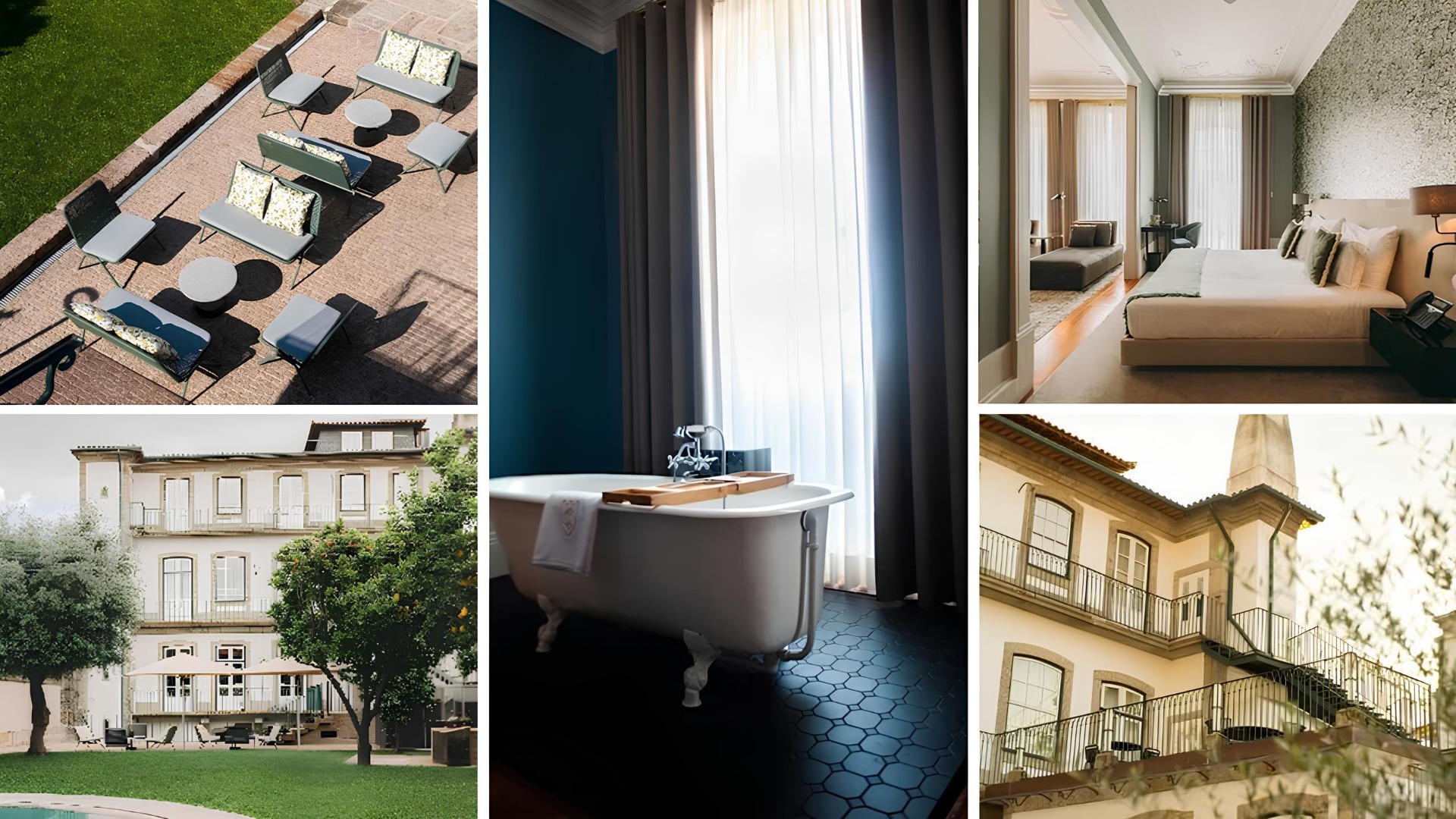 Torel Royal Court → Com inspiração na realeza portuguesa, o Torel Royal Court é um hotel de luxo que combina a elegância de um palacete histórico com o conforto e a sofisticação contemporâneos. Serviços e comodidades:
Piscina exterior
Jardins e espaços de lazer
Quartos e suites de luxo
Pequeno-almoço incluído
Restaurante de gastronomia contemporânea
Bar
Serviço de concierge
Pet Friendly
Ambiente exclusivo e sofisticado
Estacionamento