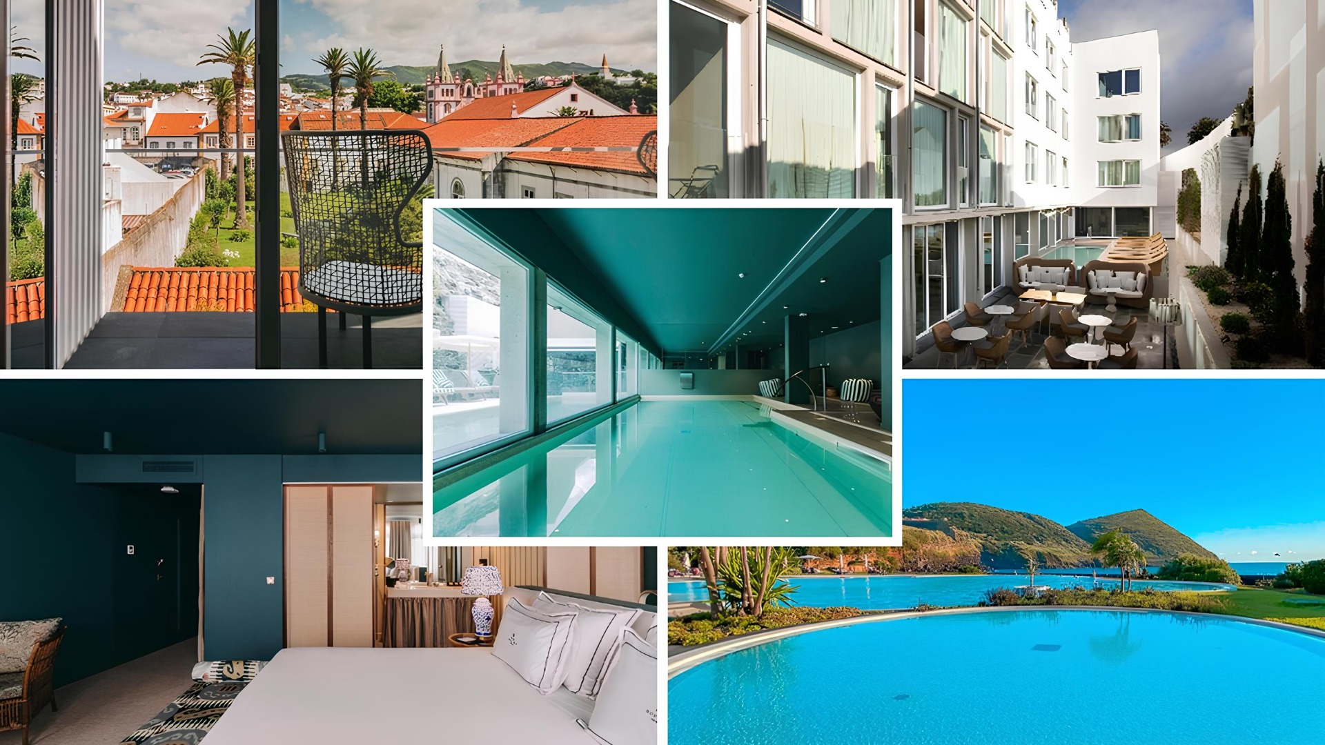 Torel Terra Brava → Inspirado pela autenticidade e serenidade do Alentejo, o Torel Terra Brava aposta numa ligação profunda à natureza, à gastronomia e às tradições da região. Serviços e comodidades:
Piscina exterior integrada na paisagem natural
Spa e centro de bem-estar
Áreas de relaxamento e wellness
Piscina interior
Ginásio
Pet Friendly
Restaurante com gastronomia contemporânea inspirada nos sabores açorianos
Bar e lounge
Jardins e espaços exteriores
Experiências locais e atividades na natureza
Estacionamento