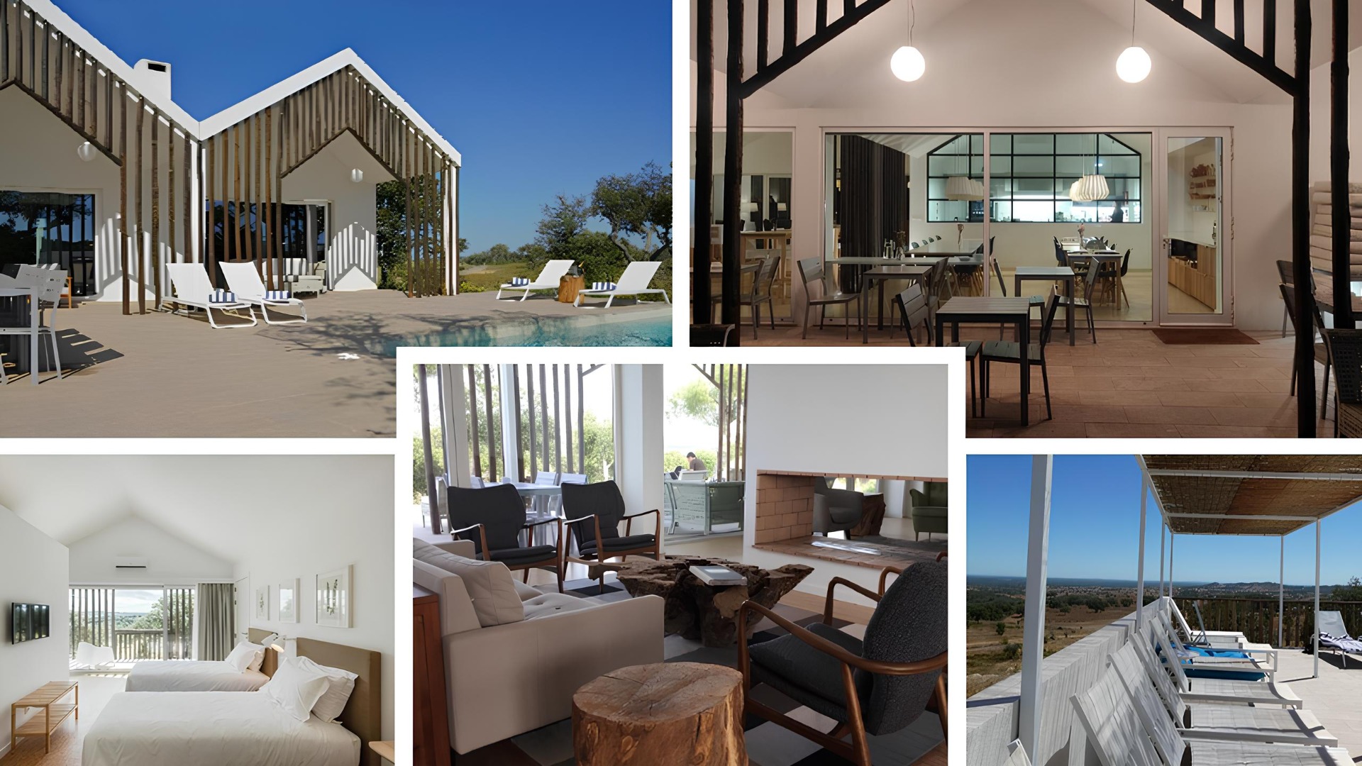 Sobreiras Alentejo Country Hotel → No coração do Alentejo, este hotel proporciona uma experiência autêntica entre montado, natureza e bem-estar, ideal para quem procura desacelerar e desfrutar da serenidade da região. Serviços e comodidades:

Piscina exterior infinita com vista para a natureza

Quartos e suites com terraço privativo

Pequeno-almoço com produtos locais

Restaurante de gastronomia regional

Bar e esplanada panorâmica

Dog Park e alojamento Pet Friendly

Campo de ténis

Massagens e tratamentos de bem-estar

Aluguer de bicicletas

Estacionamento gratuito

Postos de carregamento para veículos elétricos