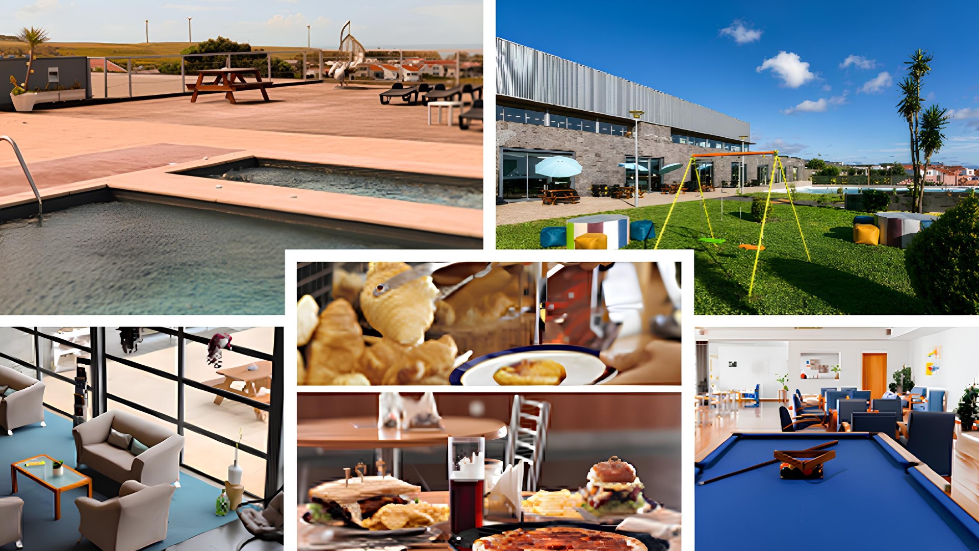 Hotel Colombo → Situado na ilha de Santa Maria, conhecida pelas suas praias de areia clara e clima ameno, este hotel é uma excelente opção para famílias que procuram tranquilidade e contacto com a natureza.