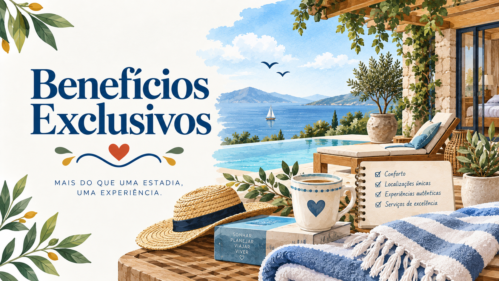 Descubra uma seleção exclusiva de alojamentos que se destacam pela excelência dos seus serviços, localização privilegiada e experiências diferenciadoras. Escolhidos criteriosamente para garantir momentos únicos, estes espaços oferecem vantagens especiais e o cenário perfeito para inspirar a sua próxima escapadinha.
🎁 Descontos exclusivos 🎁 Ofertas especiais 🎁 Benefícios adicionais na sua estadia
