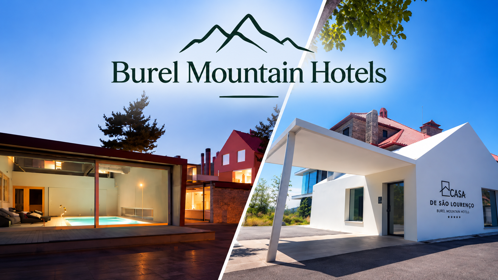 Burel Mountain Hotels → No coração da Serra da Estrela, a Casa das Penhas Douradas e a Casa de São Lourenço oferecem experiências únicas de montanha, onde o conforto, o design contemporâneo e o bem-estar se fundem com a natureza envolvente. Situados em locais privilegiados, ambos os hotéis proporcionam vistas deslumbrantes, ambientes acolhedores e uma ligação autêntica às paisagens e tradições da região, tornando cada estadia verdadeiramente memorável.
