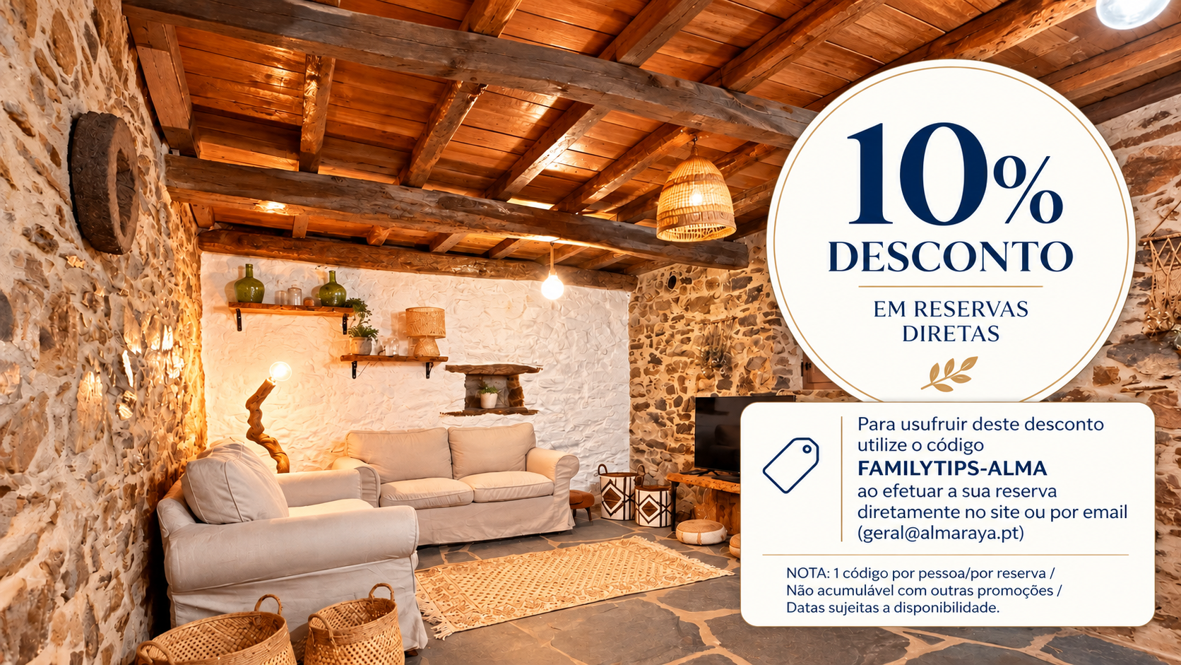 O Monte da Alma Raya é um refúgio de turismo rural situado em Arronches, junto ao Parque Natural da Serra de São Mamede e próximo da fronteira com Espanha. Rodeado pela natureza e concebido para promover o bem-estar e a tranquilidade, combina conforto, autenticidade e experiências de reconexão, proporcionando uma estadia intimista ideal para desacelerar e desfrutar da serenidade do campo.
