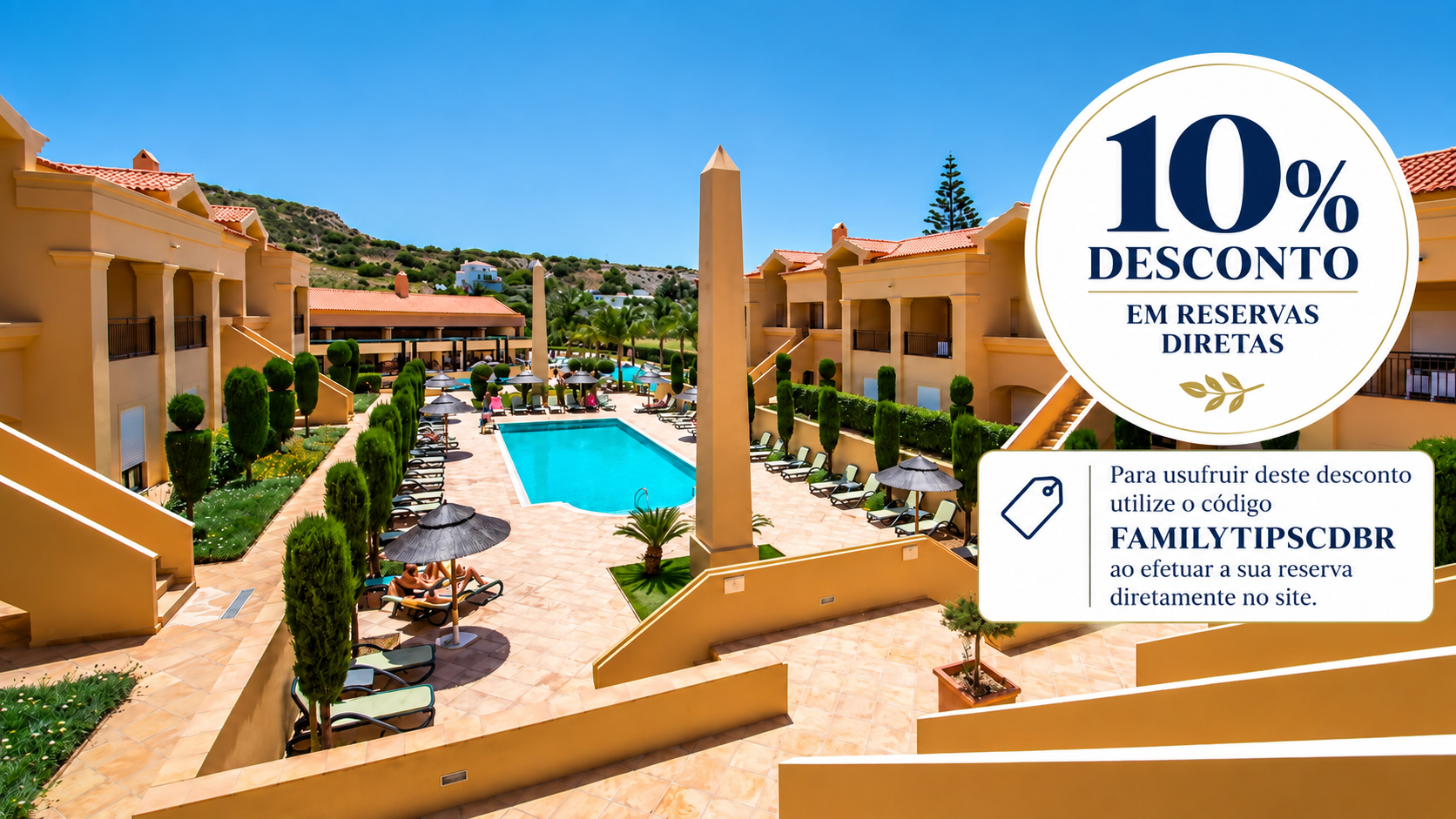 Baía da Luz Resort → O Baía da Luz Resort é um empreendimento turístico localizado no Algarve, que combina conforto, tranquilidade e proximidade ao mar. Com apartamentos modernos e amplas áreas de lazer, oferece o ambiente ideal para férias em família ou momentos de descanso, junto às belas praias da região.