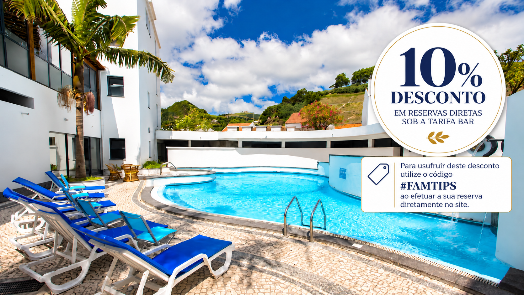 O Hotel do Mar, localizado na ilha de São Miguel, nos Açores, oferece uma experiência tranquila junto ao oceano, combinando conforto, hospitalidade e vistas deslumbrantes sobre o Atlântico. Com uma localização privilegiada, é o ponto de partida ideal para descobrir as paisagens naturais e a autenticidade da maior ilha açoriana.