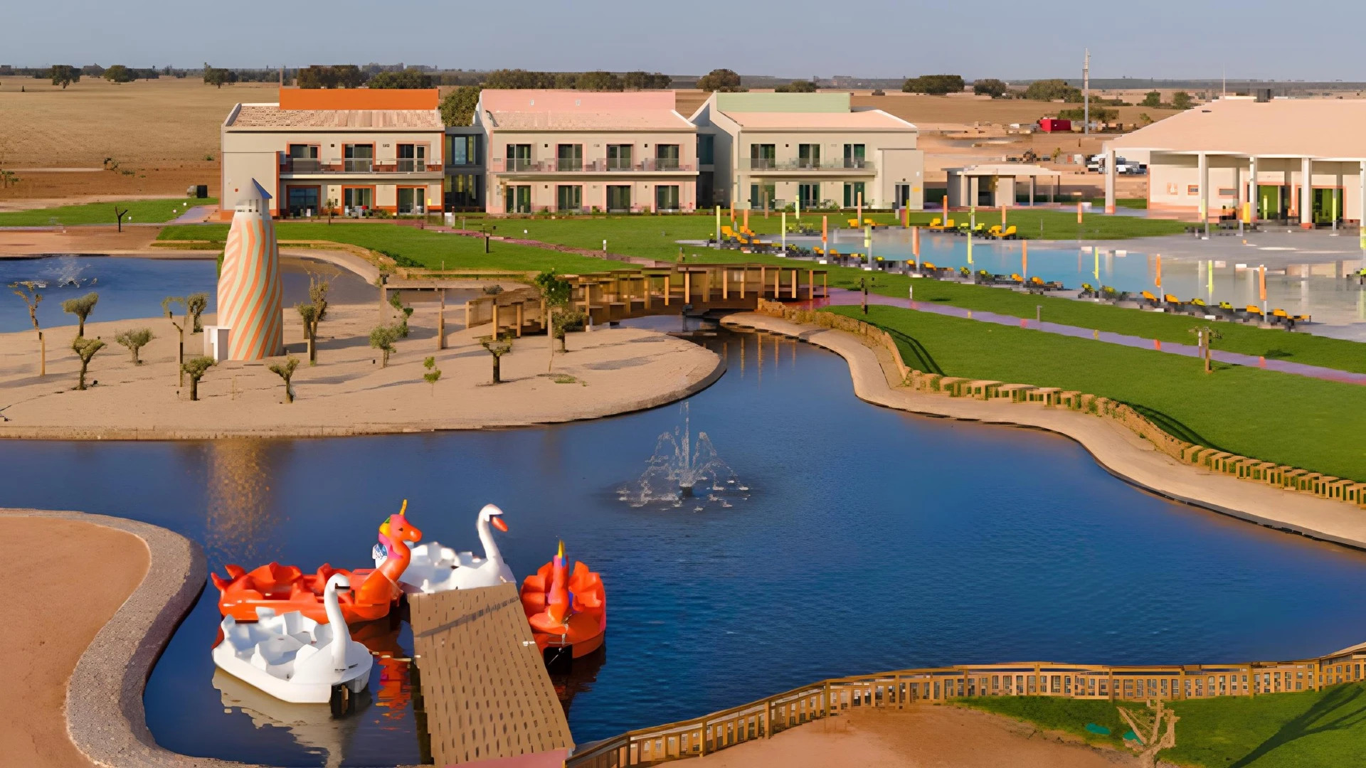 O Vila Galé Nep Kids é um hotel temático familiar situado em Beja, concebido inteiramente a pensar nas crianças. Com um conceito inovador em Portugal, oferece uma vasta gama de atrações e atividades lúdicas, incluindo parque aquático infantil, carrossel, trampolins, parede de escalada, pista de condução, cinema e spa para crianças. Num ambiente seguro e divertido, combina conforto, entretenimento e experiências em família, proporcionando estadias inesquecíveis para miúdos e graúdos.