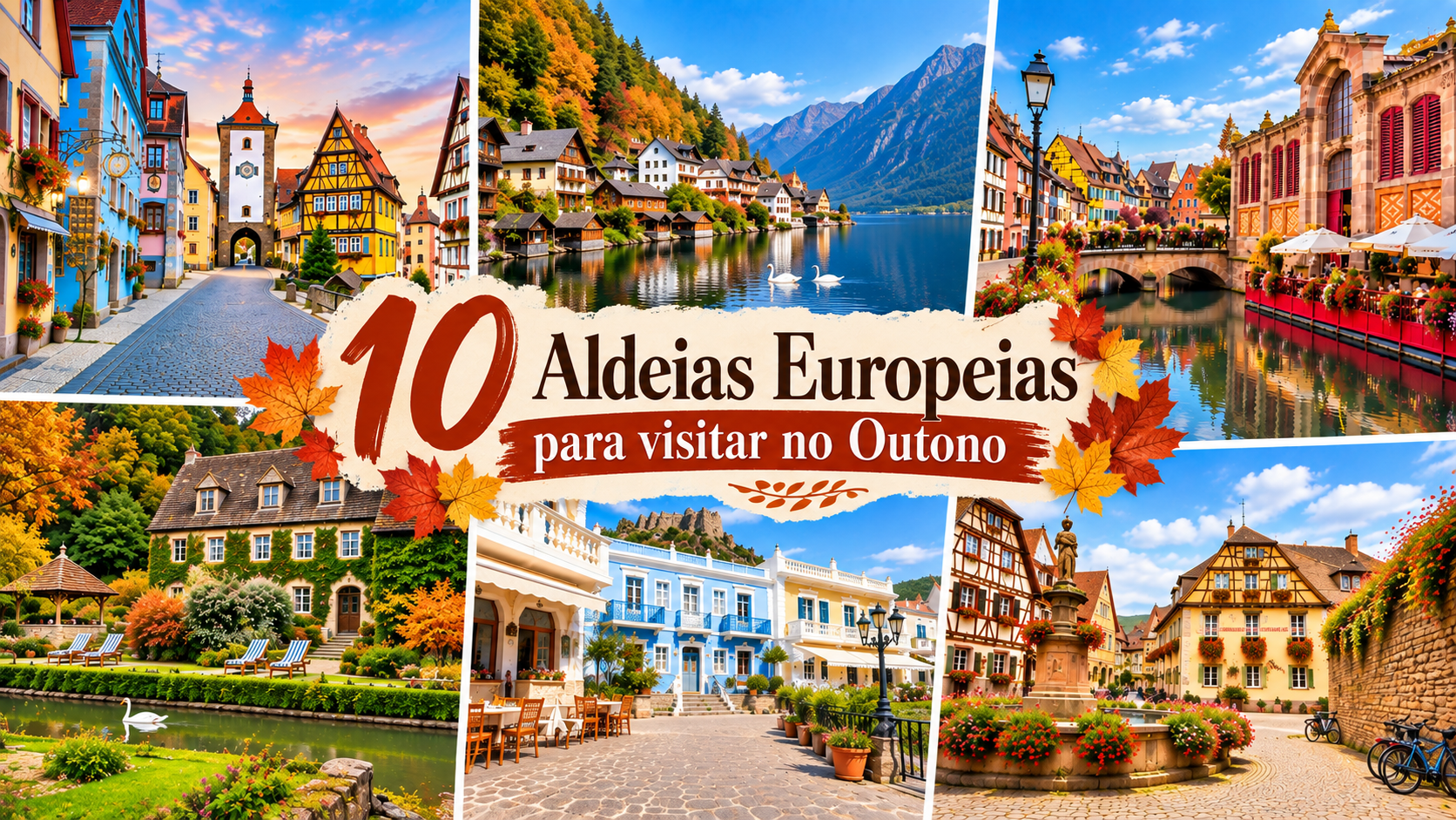 Se procura inspiração para a sua próxima viagem, o Outono pode ser a estação ideal para descobrir algumas das aldeias mais encantadoras da Europa. Imagine ruas medievais rodeadas por árvores douradas, lagos refletindo tons de vermelho e laranja, vinhas em plena época das vindimas e paisagens que parecem saídas de um postal.