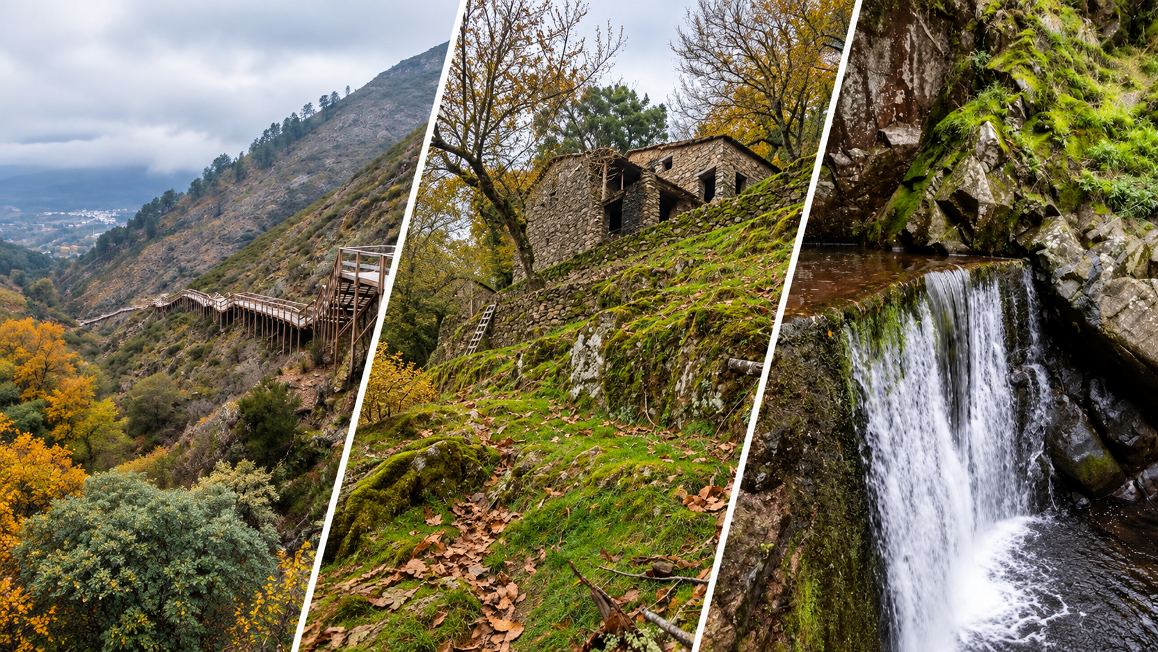 Na Serra da Lousã, as cores do Outono misturam-se com o património das Aldeias do Xisto, criando cenários de grande beleza. Castanheiros e carvalhos acompanham os trilhos que percorrem a serra, tornando esta uma época especialmente agradável para caminhar. O Talasnal é um dos pontos de partida mais procurados para explorar a região e descobrir a harmonia entre a natureza e a arquitetura tradicional que caracteriza esta zona do País.