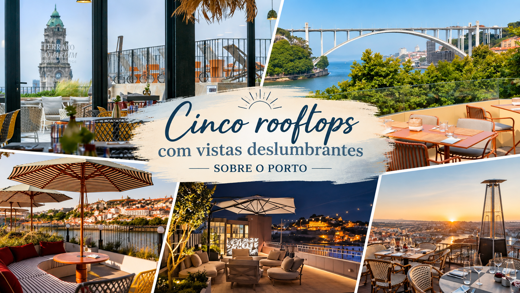 Há poucas coisas tão agradáveis como terminar o dia num terraço com vista sobre o Porto. Entre o rio Douro, as pontes icónicas e os telhados que desenham a paisagem urbana, os rooftops da cidade oferecem cenários perfeitos para um cocktail ao pôr do sol, um jantar especial ou simplesmente um momento de pausa com a cidade aos pés.
