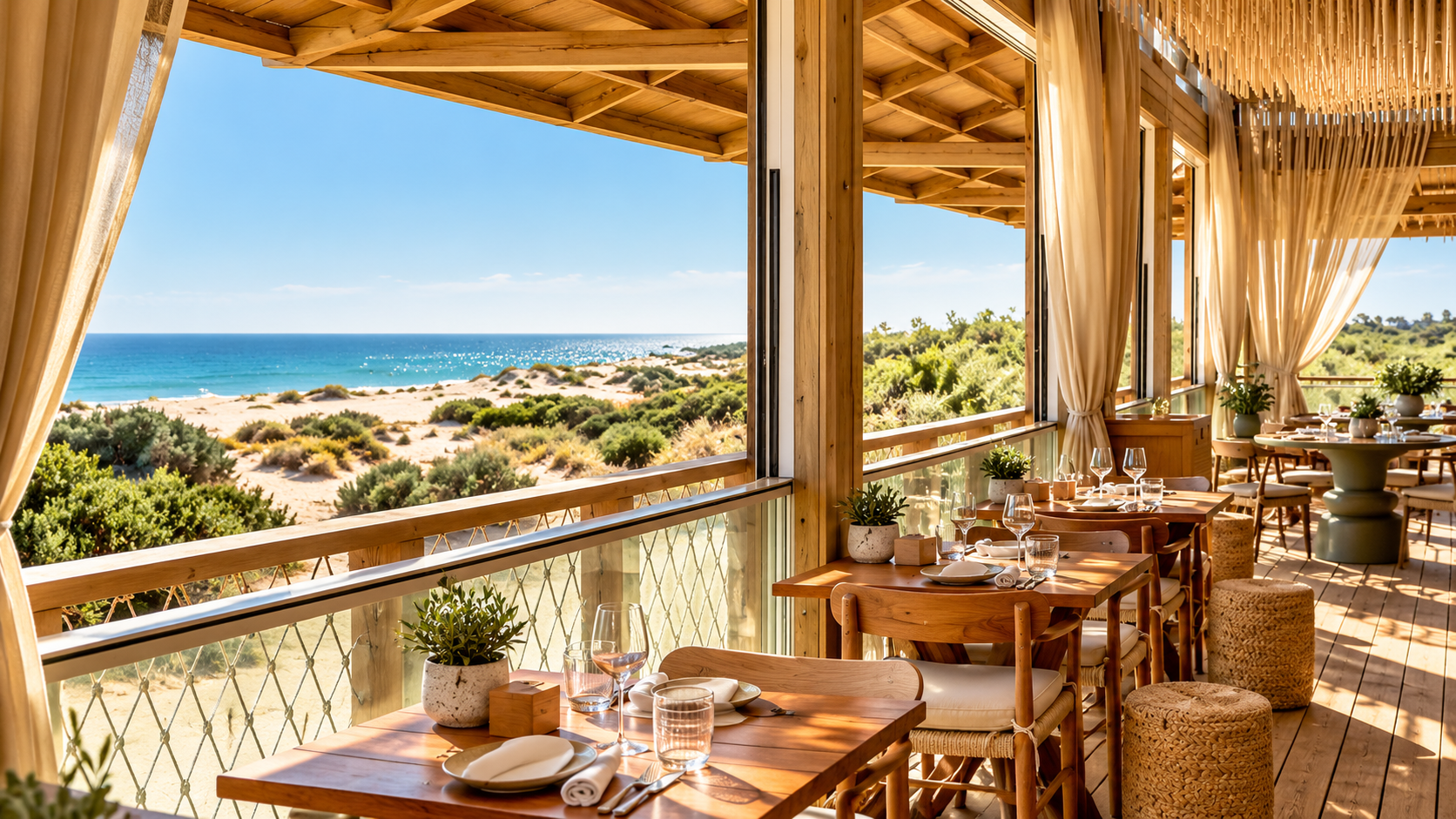 O Verão terminou, mas os dias junto ao mar continuam no Verdelago Beach Club, na Praia Verde. Integrado no Verdelago Resort, o espaço mantém-se aberto enquanto o clima algarvio o permitir, oferecendo uma experiência que combina gastronomia, natureza e vistas privilegiadas sobre a costa.
A proposta gastronómica aposta nos sabores do mar e nos produtos da região, com destaque para peixe fresco, marisco e especialidades portuguesas de inspiração contemporânea. Sob a assinatura do Chef Executivo Louis Anjos, a carta valoriza a qualidade da matéria-prima e a ligação ao território.
Ao longo do dia, o Beach Club convida a desfrutar da proximidade da praia, enquanto o rooftop se afirma como um dos melhores locais para apreciar o pôr do sol, acompanhado por cocktails, vinhos ou espumantes. O espaço recebe também eventos privados, desde celebrações familiares a encontros empresariais.