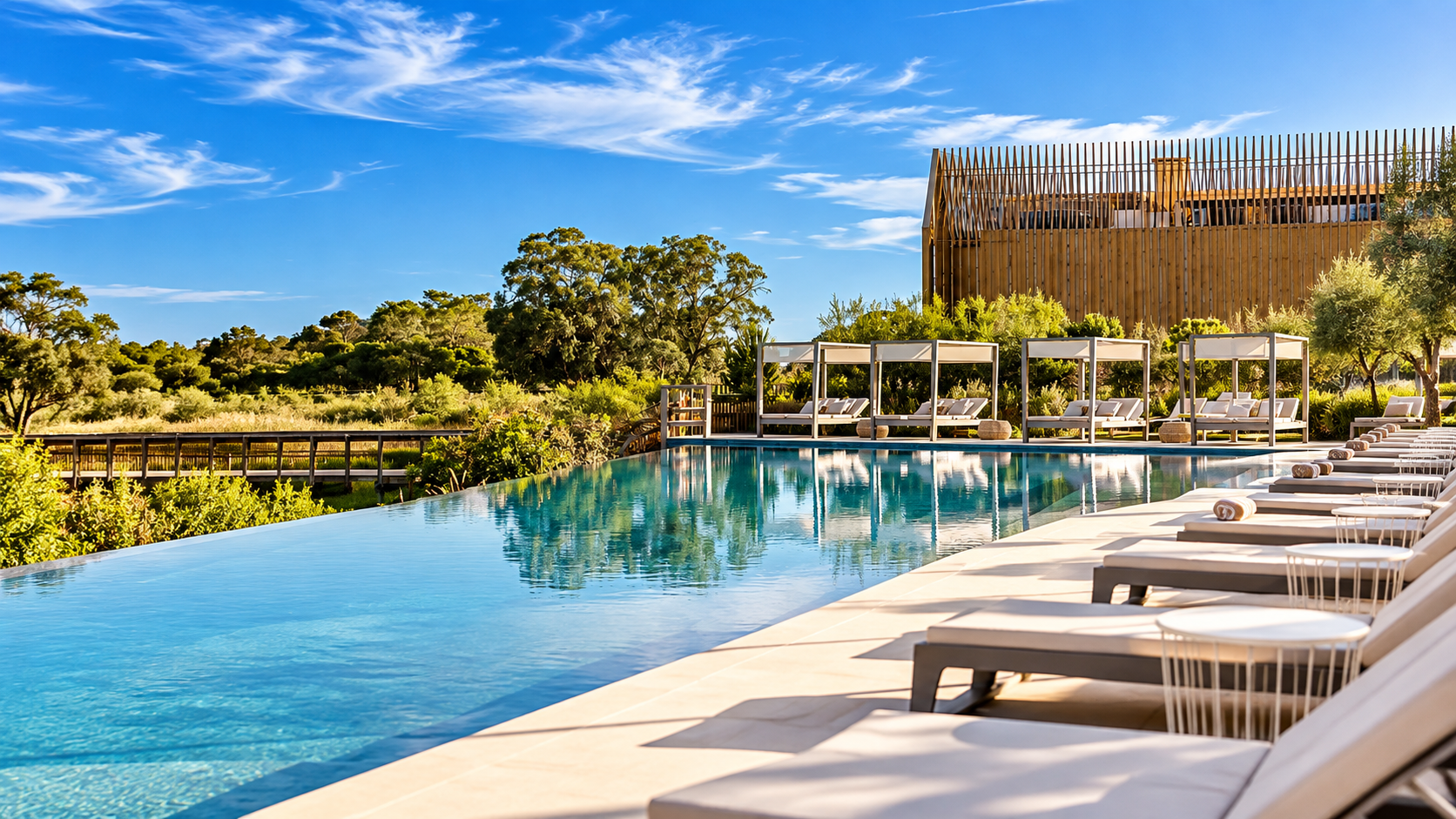 O Verdelago Resort é um resort de cinco estrelas situado entre Altura e a Praia Verde, no sotavento algarvio, integrado numa vasta área natural com acesso direto ao mar. Combinando luxo, sustentabilidade e bem-estar, oferece apartamentos, townhouses e villas rodeados por paisagens preservadas, proporcionando uma experiência exclusiva onde a natureza, o conforto e a tranquilidade coexistem em perfeita harmonia.