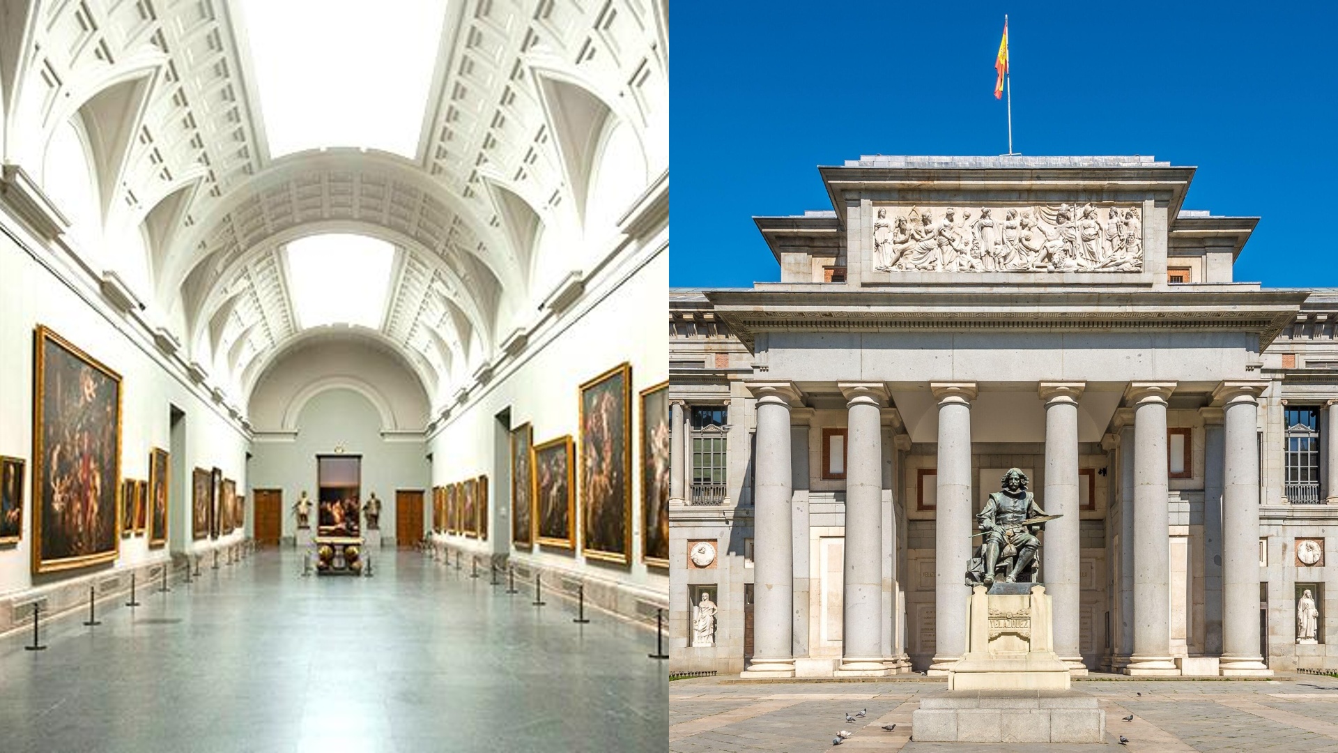 Descobrir as obras-primas do Museo del Prado
O clima ameno do outono é perfeito para explorar o principal museu de Espanha. O Prado reúne obras incontornáveis de Velázquez, Goya, El Greco, Rubens e Bosch, sendo uma paragem obrigatória para qualquer visitante. Faz parte do famoso "Triângulo da Arte" de Madrid, juntamente com o Thyssen-Bornemisza e o Reina Sofía.