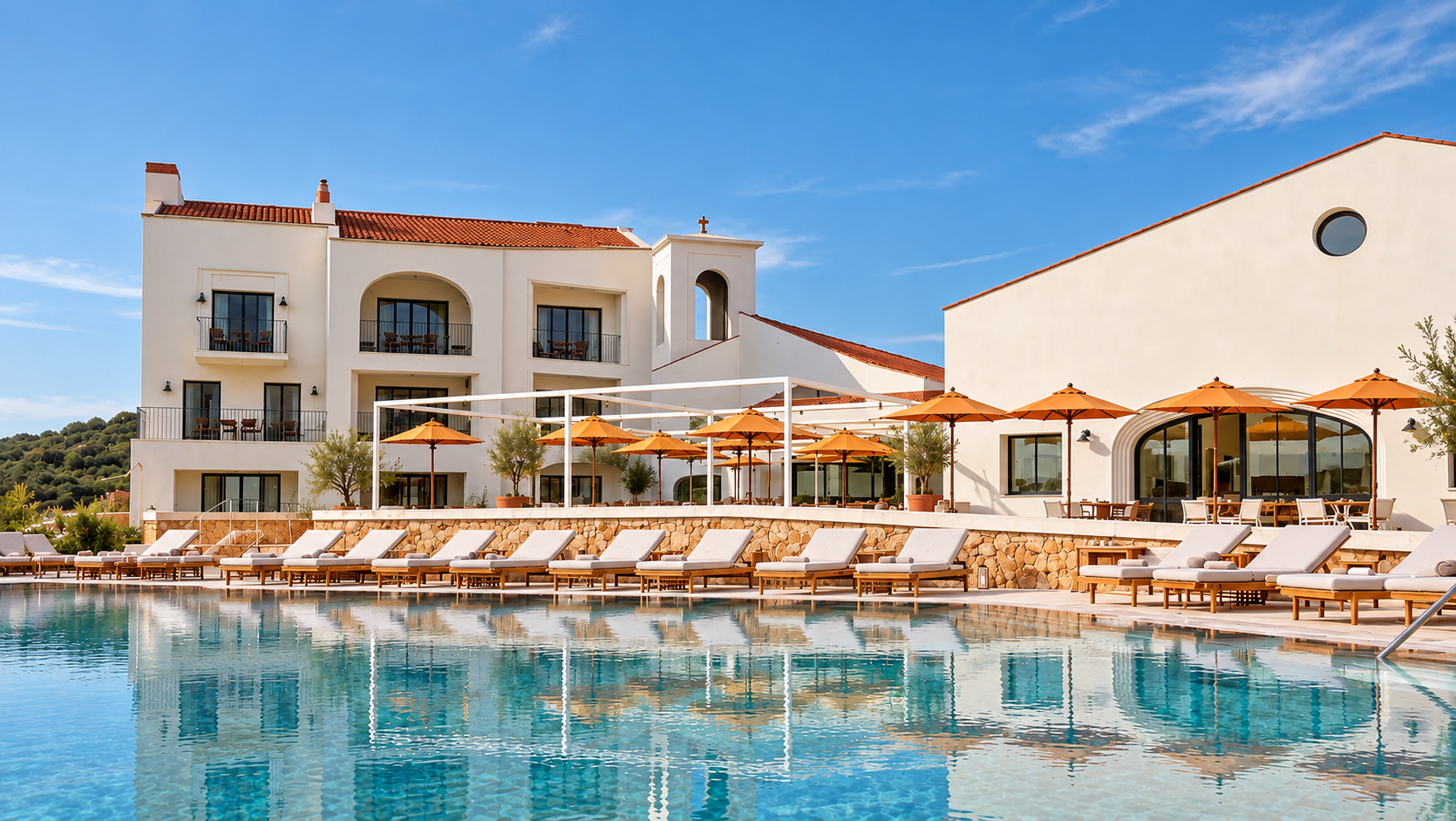 O Viceroy at Ombria Algarve está localizado nas colinas de Loulé, rodeado por vales, pomares e paisagens naturais preservadas. Inspirado na arquitetura das aldeias tradicionais algarvias, este resort de luxo combina elegância contemporânea, bem-estar e autenticidade, proporcionando uma experiência exclusiva em contacto com a natureza e a cultura local.