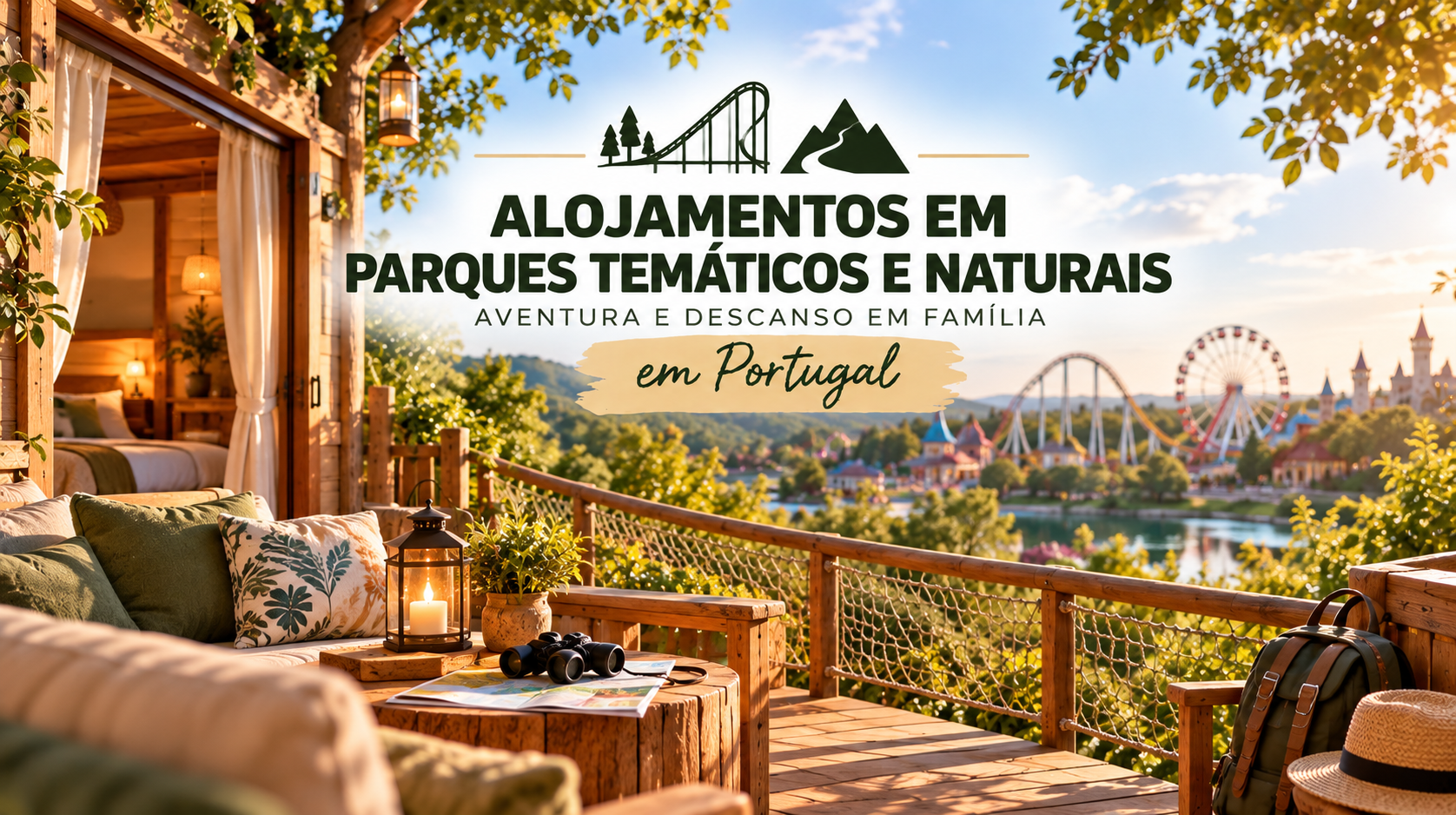 Seja para uma viagem em família, um fim de semana romântico ou uma aventura em contacto com a natureza, estes alojamentos permitem prolongar a experiência para além da visita ao parque. Desde glampings e bungalows a hotéis e casas de campo, descubra algumas das melhores combinações de alojamento e parque em Portugal. 