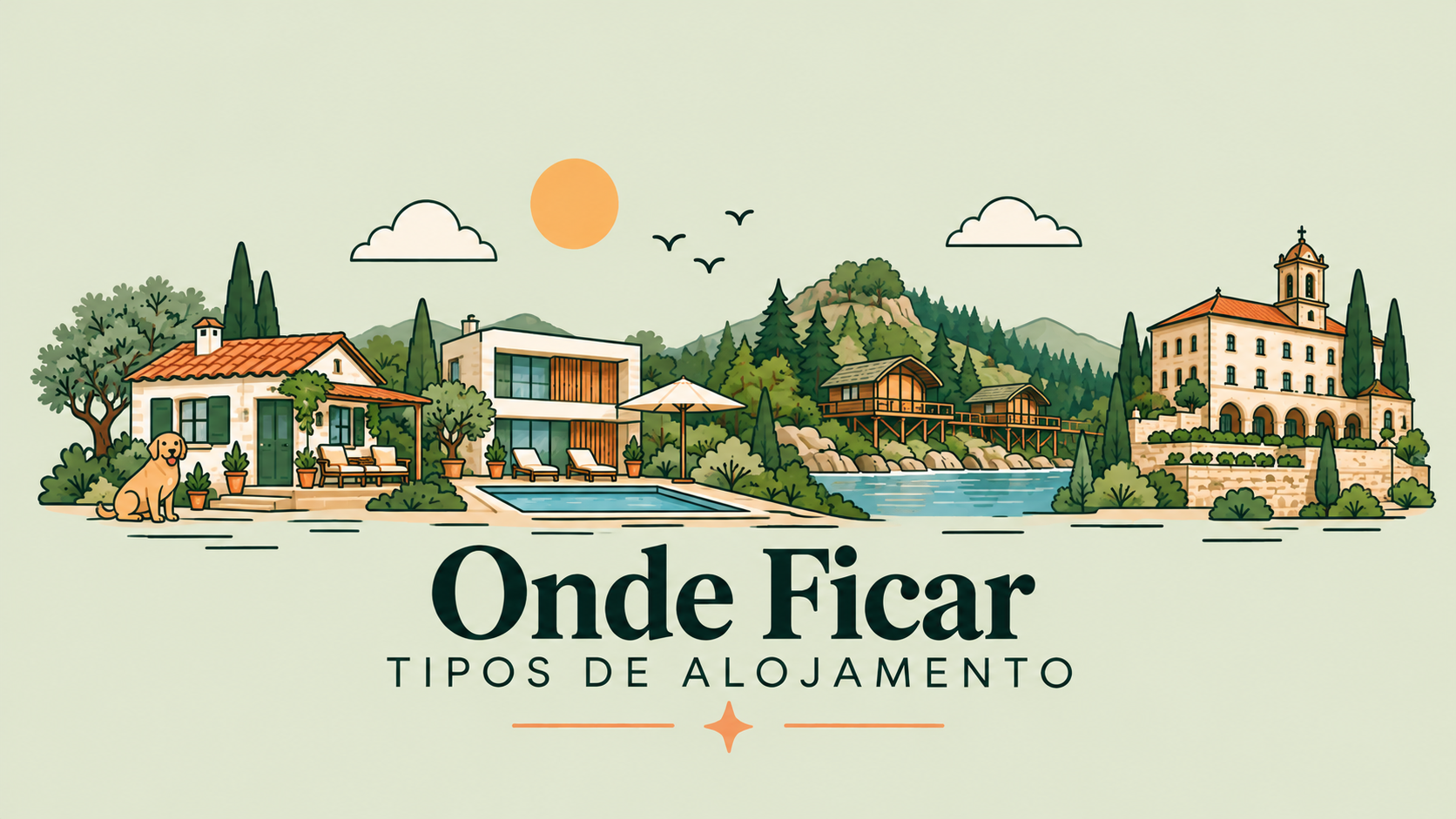 Descubra diferentes tipos de alojamento para encontrar a opção que melhor se adapta à sua viagem. Explore artigos e recomendações sobre alojamentos Adults Only, Pet Friendly, familiares, sustentáveis e muitas outras categorias. Seja para uma escapadinha romântica, férias em família ou uma viagem com o seu animal de estimação, aqui encontra inspiração e informação para escolher a estadia ideal.