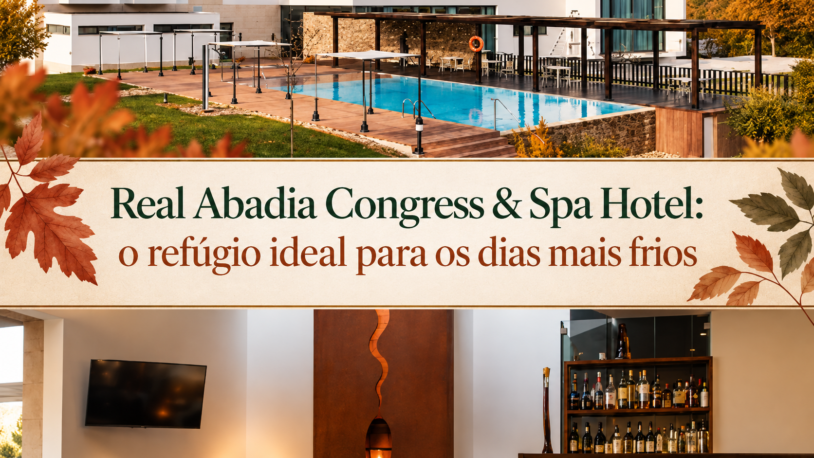 Quando os dias ficam mais frios, o Real Abadia Congress & Spa Hotel, em Alcobaça, é um convite a abrandar e a desfrutar de momentos de conforto e bem-estar. Entre piscinas aquecidas, experiências de spa e uma arquitetura marcada pela história da região, este hotel reúne os ingredientes perfeitos para um refúgio aos dias mais frios.

Localizado próximo do Mosteiro de Alcobaça, classificado como Património Mundial pela UNESCO, o hotel encontra-se rodeado por uma paisagem natural tranquila. Combina conforto contemporâneo, spa, piscinas interior e exterior e espaços para eventos, proporcionando um ambiente pensado para o descanso, o lazer e o bem-estar.