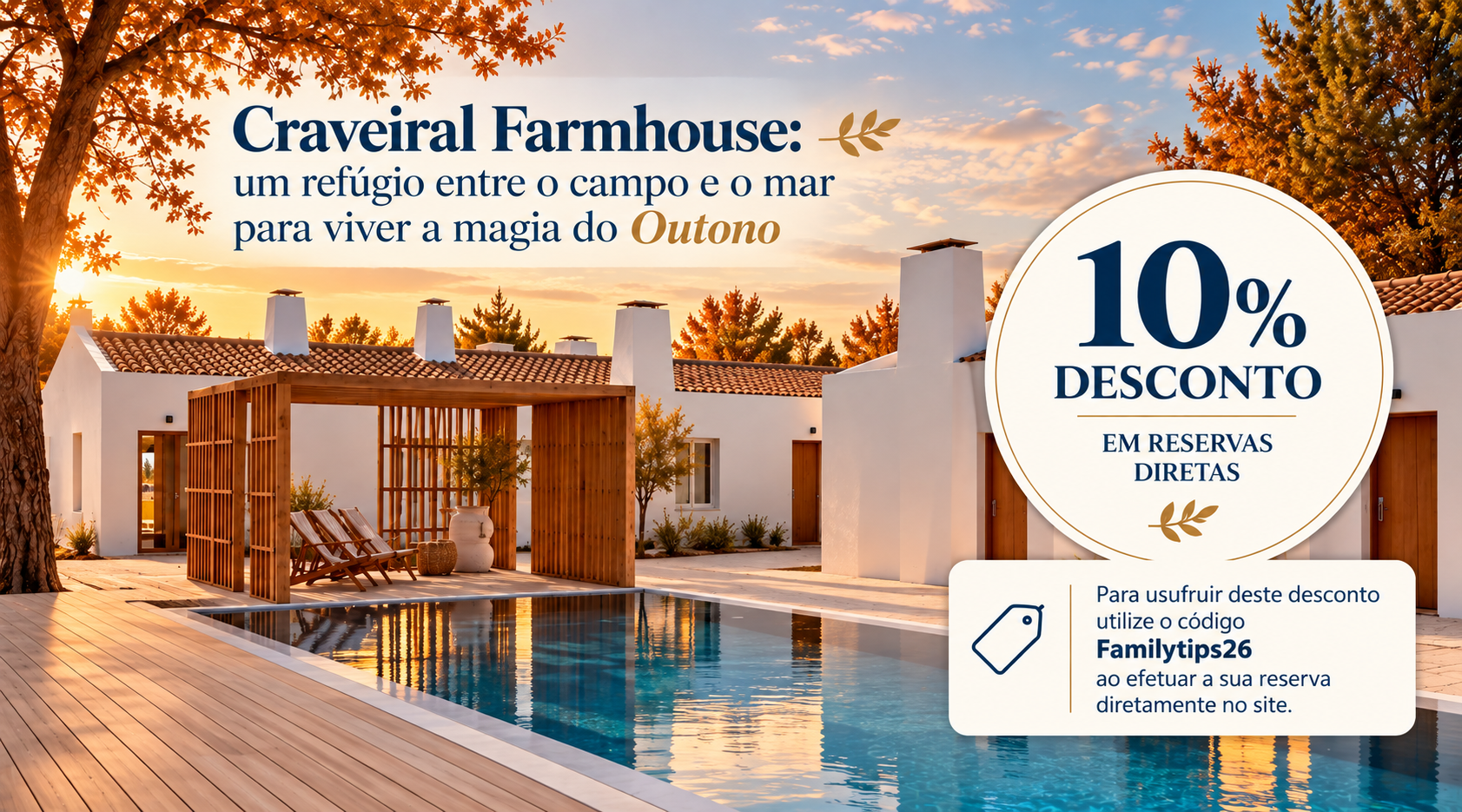 No coração do Sudoeste Alentejano, em São Teotónio, o Craveiral Farmhouse é o destino ideal para quem procura uma escapadinha onde a natureza, o conforto e o bem-estar se encontram em perfeita harmonia. Rodeado por extensos espaços naturais, este refúgio combina o charme da vida rural com o conforto contemporâneo, convidando a abrandar o ritmo e a desfrutar dos pequenos prazeres da vida.