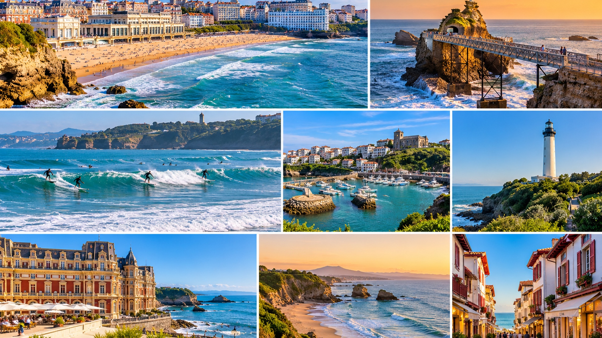 Situada no sudoeste de França, junto ao oceano Atlântico, Biarritz é uma das cidades costeiras mais encantadoras do País Basco francês. Conhecida pelas suas praias, pelas paisagens naturais e pela elegância da sua arquitetura, esta cidade combina tradição, cultura e modernidade, oferecendo uma experiência única a quem a visita.