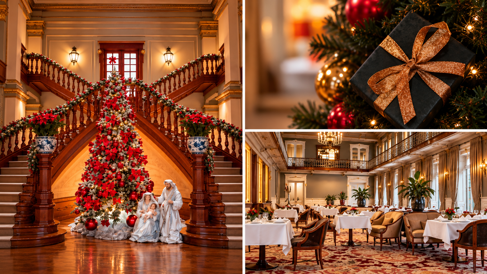 O Vidago Palace prepara uma experiência especial para celebrar o Natal, com estadias de uma ou duas noites, refeições festivas e acesso à área de Spa Wellness. A proposta convida os hóspedes a desfrutar da época natalícia num ambiente de elegância, tranquilidade e conforto.