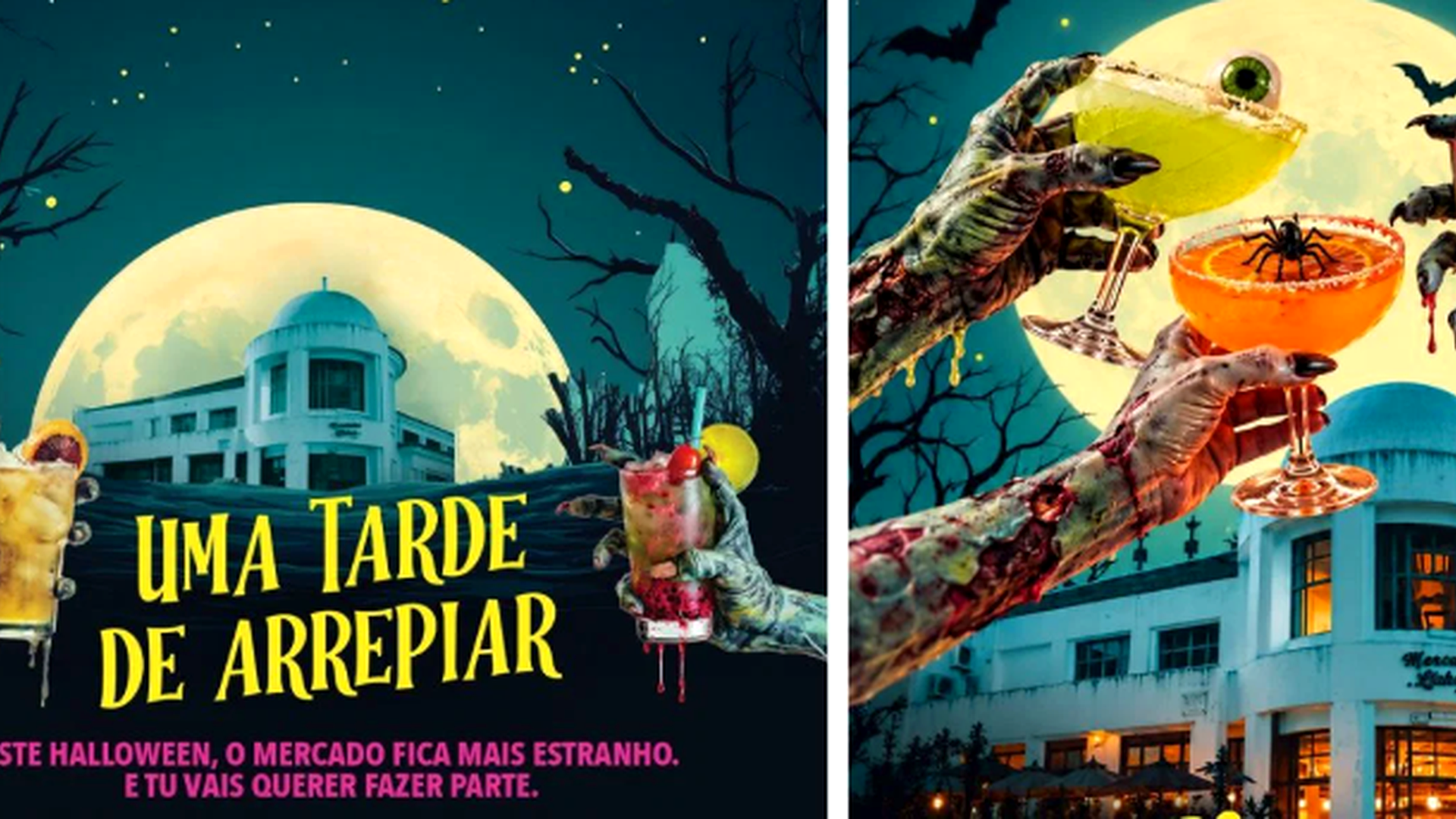 O Mercado de Campo de Ourique, em Lisboa, celebra o Halloween no próximo sábado, 31 de outubro, com uma programação especial que promete animar a tarde e a noite, entre jogos temáticos, concurso de disfarces, cocktails e música ao vivo.